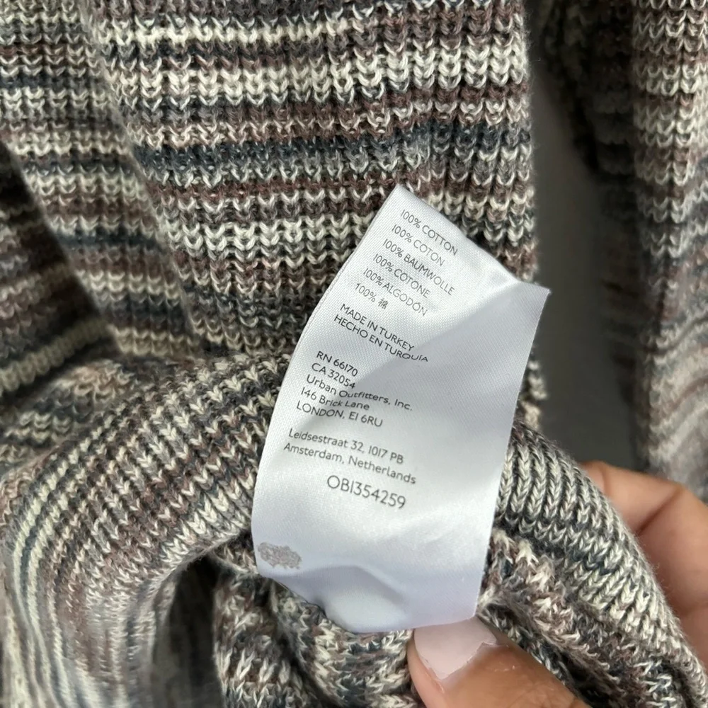 Free People Women's Size Small Multicolor Mercury Henley Knit Sweater